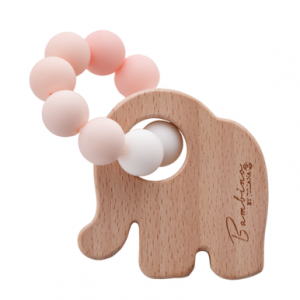 BAMBINO Silicone & Wood Teether 